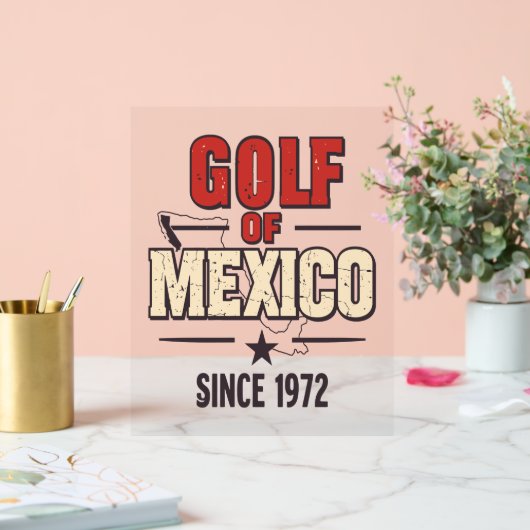 Golf Vrouwen Sociale Club Bloemen Acryl Bord (Huwelijk)