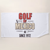 Golf Vrouwen Sociale Club Bloemen Strandlaken (Voorkant)