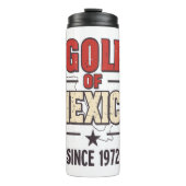 Golf Vrouwen Sociale Club Bloemen Thermosbeker (Voorkant)