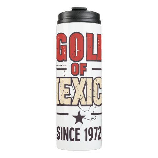 Golf Vrouwen Sociale Club Bloemen Thermosbeker (Voorkant)