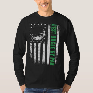 Golf VS Amerikaanse vlag Beste oom van Par T-shirt