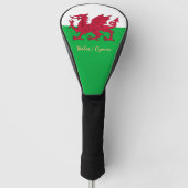 Golf Wales & Welsh Flag sport golfclubs Hoesjes Golfheadcover (Voorkant)