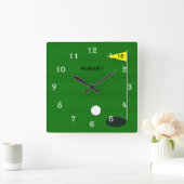 Golf Wall Clock Vierkante Klok (Huis)