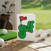 Golf Wang Levendig Groen en Rood Kaart