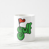 Golf Wang Levendig Groen en Rood Koffiemok (Center)