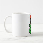 Golf Wang Levendig Groen en Rood Koffiemok (Links)