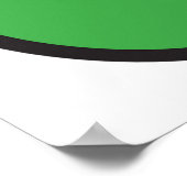 Golf Wang Levendig Groen en Rood Poster (Hoek)