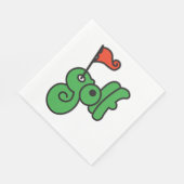 Golf Wang Levendig Groen en Rood Servet (Hoek)