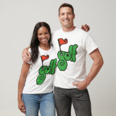 Golf Wang Levendig Groen en Rood T-shirt (Unisex)