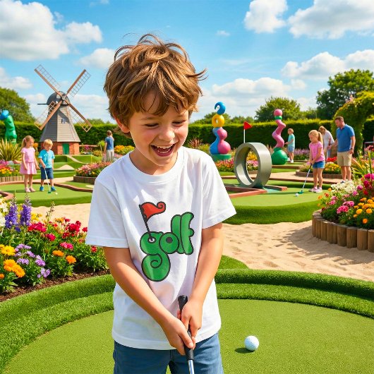 Golf Wang Levendig Groen en Rood T-shirt