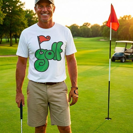 Golf Wang Levendig Groen en Rood T-shirt