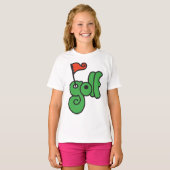 Golf Wang Levendig Groen en Rood T-shirt (Voorkant volledig)