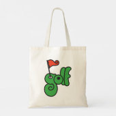Golf Wang Levendig Groen en Rood Tote Bag (Achterkant)