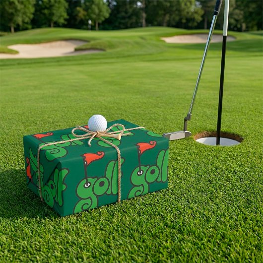 Golf Wang Vibrant Green and Red Cadeaupapier