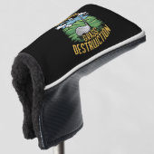 Golf Wapen van Grasvernietigingskunst Golfheadcover (3/4 voorkant)