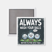 Golf Was Je Ballen Magneet (Voorkant / Achterkant)