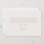 Golf Waslijn Little Putter Baby Shower Bedankkaart (Achterkant)