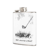 Golf Wat er nog meer is Fun Golfer Quote Heupfles (Links)