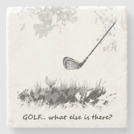 Golf Wat er nog meer is Fun Golfer Quote Stenen Onderzetter