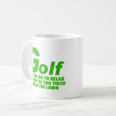 Golf Wat Mannen doen Koffiemok (Voorkant links)