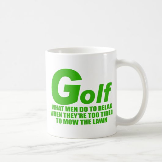 Golf Wat Mannen doen Koffiemok (Rechts)