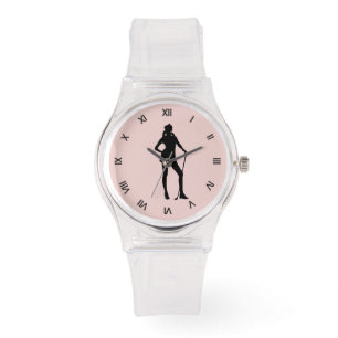 Golf Watch met zwarte cijfers Horloge