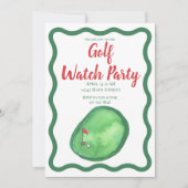 Golf Watch Party Kaart (Voorkant)