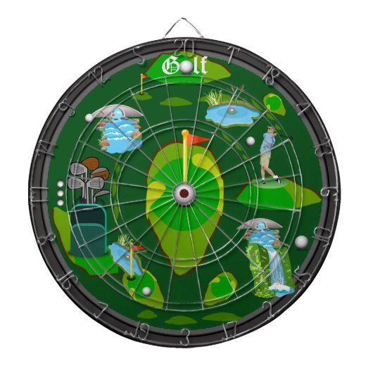 Golf Water Hazard Dartboard Dartbord (Voorkant)