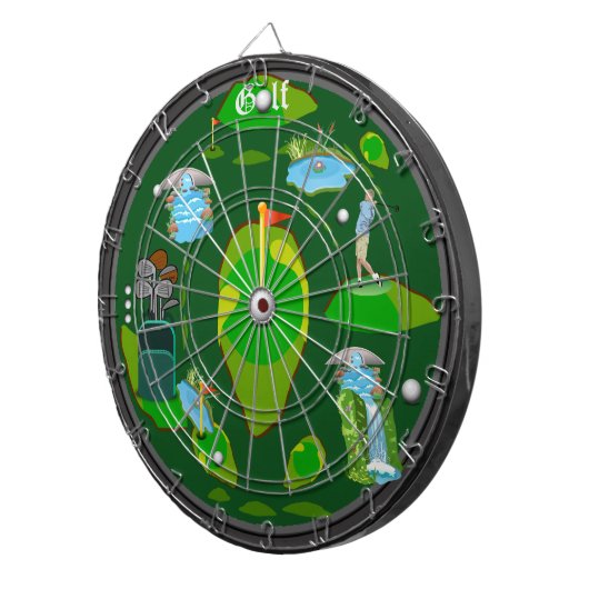 Golf Water Hazard Dartboard Dartbord (Voorkant Rechts)