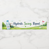 Golf waterfles etiket (Enkel label)