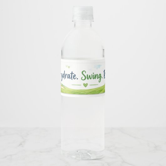 Golf waterfles etiket (Voorkant)