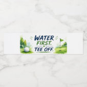 Golf  waterfles etiket (Enkel label)