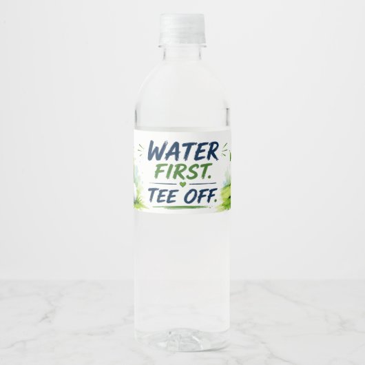 Golf  waterfles etiket (Voorkant)