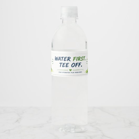 Golf waterfles etiket (Voorkant)