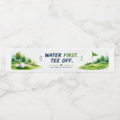 Golf waterfles etiket (Enkel label)