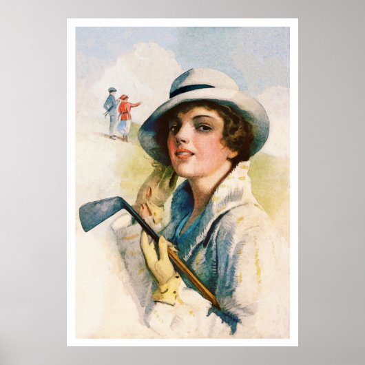 Golf Waterverf 1916 Poster (Voorkant)