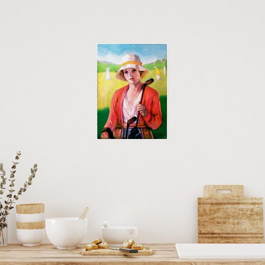  Golf-Waterverf afdrukken Poster (Keuken)