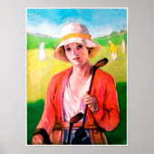  Golf-Waterverf afdrukken Poster (Voorkant)