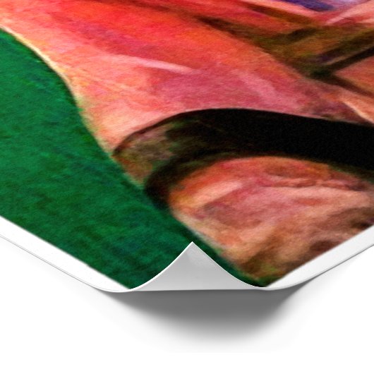  Golf-Waterverf afdrukken Poster (Hoek)