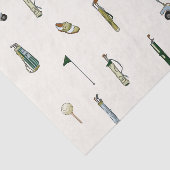 Golf Waterverf blauw en groen Tissuepapier (Detail)