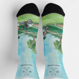 Golf | Waterverf Golfing Monogram Socks Sokken