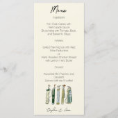 Golf Waterverf Menu (Voorkant)