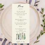 Golf Waterverf Menu<br><div class="desc">Voeg een vleugje elegantie toe aan uw evenement met onze Golf Waterverf Menu. Dit prachtig ontworpen menu is ideaal voor bruiloften, feesten of speciale bijeenkomsten met een golfthema en biedt een verbluffende waterverf van golfclubs, die de sfeer van het spel met verfijning vastlegt. Onze menukaart is gemaakt van hoogwaardige materialen...</div>