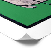  Golf-Waterverf van 1900 Poster (Hoek)