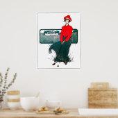  Golf-Waterverf van 1930 Poster (Keuken)