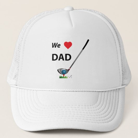 GOLF- We houden van papa, Cool Golf Trucker Pet (Voorkant)