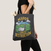 Golf Weapon of Grass Destruction Art Tote Bag (Dichtbij)