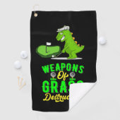 Golf Weapon van Grass Destruction met Dinosaur Golfhanddoek (Insitu)