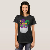 Golf Wearing Mardi Gras Carnival Mask Golf Lover T-shirt (Voorkant volledig)