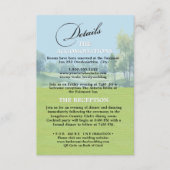 Golf Wedding Details Enclosure Card Informatiekaartje (Voorkant)